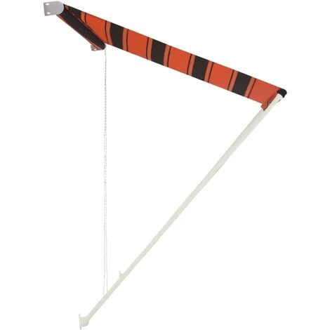 BEARSU Einziehbare Markise 300×150 Cm Orange Und Braun – Bild 3