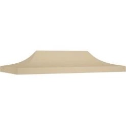 BEARSU Partyzelt-Dach 6x3 M Beige 270 G/m²