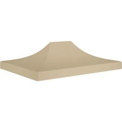 BEARSU Partyzelt-Dach 4,5x3 M Beige 270 G/m²