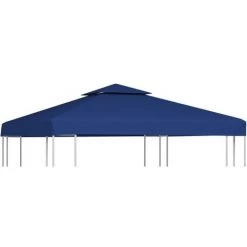 BEARSU Pavillon-Ersatzdach 310 G/m² Dunkelblau 3x3 M