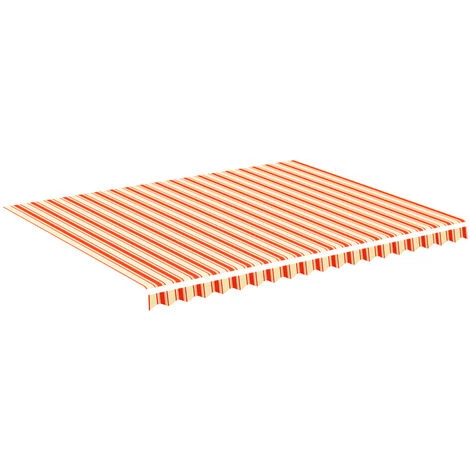YOUTHUP Markisenbespannung Gelb Und Orange 4,5x3,5 M – Bild 2