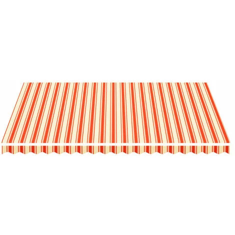 YOUTHUP Markisenbespannung Gelb Und Orange 4,5x3,5 M – Bild 3