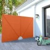 YOUTHUP Faltbarer Terrassen-Seitenfächer Terracotta-Rot 240×160 Cm