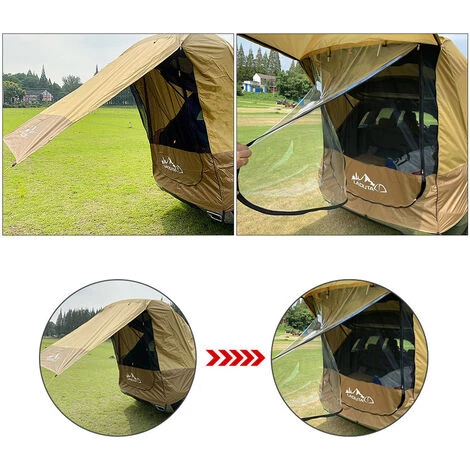ASUPERMALL Autozelt Wasserdichtes Outdoor-Auto-Markise Sonnendach Falten Camping-uberdachung Ultraleichter Strand-Sonnenschutz Heavy-Duty-Auto-Zelt Fur Camping Reisen Familie Outdoor-Aktivitaten – Bild 3