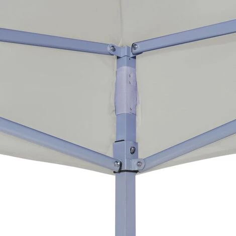 LONGZIMING Partyzelt Überdachung Faltbar 3 X 3 M Cremeweiß – Bild 3