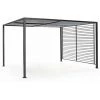 ANDREA BIZZOTTO SPA Moderner Gazebo Anthrazit "Noah" Für Garten Und Veranda, Schiebe-Pergola Design