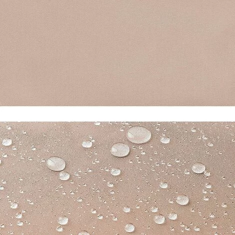 PEDY Manuelle Markise, Balkonmarkise UV- Und Wetterbeständig, Manuell Einziehbare Markise, Höhen- Und Neigbar, Sonnen- Und Regenschutz, Für Gartenterrasse, Khaki , 200x120cm – Bild 4