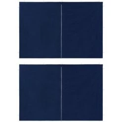 BEARSU Partyzelt-Seitenwände 2 Stück Mit Reißverschluss PE Blau