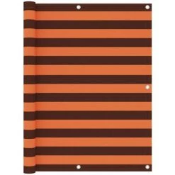 TRIOMPHE Balkon-Sichtschutz Orange Und Braun 120x300 Cm Oxford-Gewebe