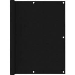 TRIOMPHE Balkon-Sichtschutz Schwarz 120x600 Cm Oxford-Gewebe