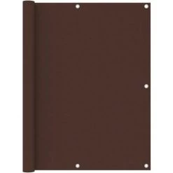 TRIOMPHE Balkon-Sichtschutz Braun 120x600 Cm Oxford-Gewebe