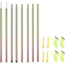 TRIOMPHE Sonnensegel Stangen 2 Stk. 200 Cm Verzinkter Stahl