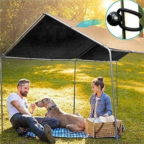 Zeltclips Verschlussclips Wiederverwendbarer Zeltclip Verstellbarer Planenclip Planen-Kunststoffclips Zubehör Camping Garten Bootsabdeckungen 10 Zeltclips Und 10 Befestigte Seile Triomphe 20 Stk – Bild 4