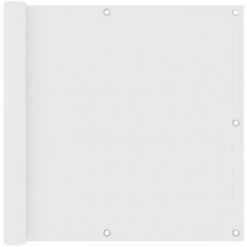 TRIOMPHE Balkon-Sichtschutz Weiß 90x400 Cm Oxford-Gewebe