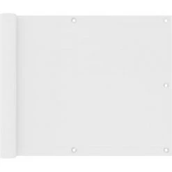 TRIOMPHE Balkon-Sichtschutz Weiß 75x500 Cm Oxford-Gewebe