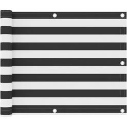 TRIOMPHE Balkon-Sichtschutz Anthrazit Und Weiß 75x500 Cm Oxford-Gewebe