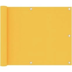 TRIOMPHE Balkon-Sichtschutz Gelb 75x600 Cm Oxford-Gewebe