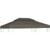 TRIOMPHE Pavillon-Dachplane Mit Kaminabzug 310 G/m² 4x3 M Taupe