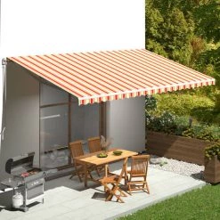TRIOMPHE Markisenbespannung Gelb Und Orange 6x3 M