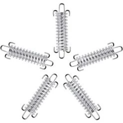 Zeltfederschnalle,Edelstahlfederverschluss,Sonnensegel-Befestigungssatz,Segelschirmbefestigungen,Verwendet Für Triomphe Outdoor Camping Zubehör 5 Stück