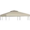 YOUTHUP Pavillon-Ersatzdach 310 G/m² Beige 3x3 M