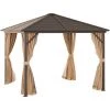 Outsunny Gartenpavillon 298 cm X 298 cm X 260 cm