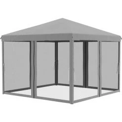 Outsunny Faltpavillon Mit Moskitonetz 296 Cm X 295 cm X 265 cm