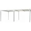 Paragon Outdoor Aluminium Pavillon Pergola Novara 12x20 Inkl. Lamellendach Weiß 365x605x236 Cm