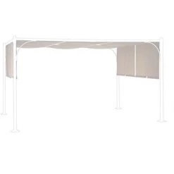 WEBMARKETPOINT Telo Gazebo Slide 3x4 Cm Graue Abdeckung