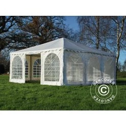 DANCOVER Pagodenzelt Exclusive 6x6m PVC, Weiß