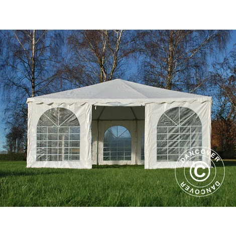 DANCOVER Pagodenzelt Exclusive 6x6m PVC, Weiß – Bild 2