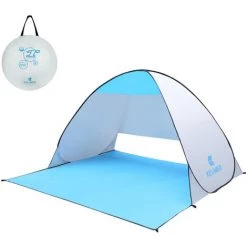 KEUMER 70,9 X 59 X 43,3 Zoll Automatisches, Sofort Aufklappbares Strandzelt Anti-UV-Sonnenschutz Cabana Für Camping Angeln Wandern Picknick,Tippe A