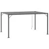 Outsunny Gartenpavillon Mit Lamellendach, Grau, 4 X 3 X 2 M