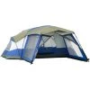 Outsunny Campingzelt Mit Vorzelt, Für 6-8 Personen, Blau+Grün+Grau, 5 X 4,8 X 2,3 M