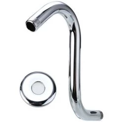 LIFCAUSAL 8-Zoll-Duscharm Für Badezimmer, Stahl, Hohe Verlängerung, S-förmiger Schwanenhals