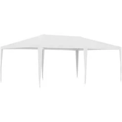 LONGZIMING Partyzelt 4 X 6 M Weiß