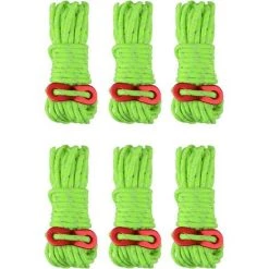 OCXIN Reflektierende Nylonschnur Mit Seilspanner, Abspannseile Paracordseil Für Zelt, Zeltplane, Camping