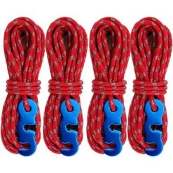 OCXIN 4M Reflektierend Abspannseile Paracordseil Mit Seilspanner Für Zelt Zeltplane Camping