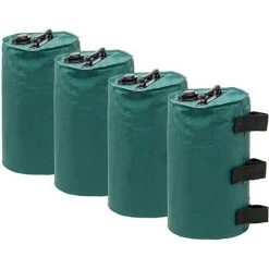 Set Mit 4 Wassergewichten Für Markise Für Zelt Für Füße Feststehender Sandsack Gegengewicht Für Sonnenschirm Wassersack Für Pavillon, Terrasse, Überdachung, Schwimmbad -grün.-THSINDE THSINDE