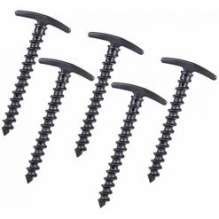 THSINDE 5 Stück Heringe Kunststoff Schraubhering Erdnagel Gelb Zelthering Gewinde Zeltnägel Robuste Zelt Nagel 14.5cm Zeltnagel Für Camping Regenplanen Wandern