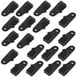 THSINDE Planenklammern, Zeltklammern, Kunststoffklammern, 20 Zeltplanenklammern Aus Kunststoff, Zeltklammern Für Camping-Überdachungsklammern, Schwarze Planenklammern, Outdoor-Sonnenschutz