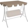 Topdeal Ersatzdach Für Hollywoodschaukel Taupe 150/130x70/105 Cm FF312102_DE