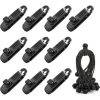 LANGRAY Zelt Winddichter Clip, 20 STK Multifunktion Zeltplane Clips Tarpaulin Screw Clips Krokodil Mund Clip Set Instant Clip Zelt Clips Zubehör Für Camping Bootsabdeckungen Markisen Werbebanner