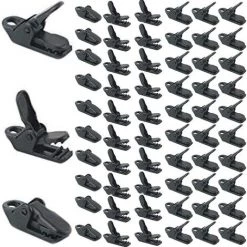 LANGRAY Zelt Clips Set Plane Clips Kleine Clamp Plane Planenhalter Clips Planen-Klemmen, 50 Stück Winddichte Markisen Clips Clamp Clips Camping Vorzelt Klemme Clips Kunststoff Krokodilklemme Für Outdoor