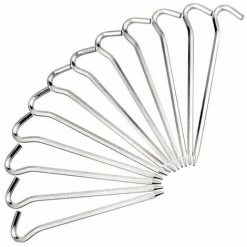 ILOVEMILAN 12 Stück Hartboden-Zeltheringe Aus Metall, Ideal Für Hinterhof-Camping-Angelzelte (7,25 Zoll Lang)