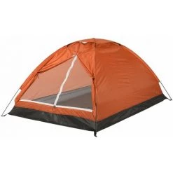 LIFCAUSAL Campingzelt Für 2 Personen, Einlagig, Tragbares Strandzelt, Grau, 4 L, Orange
