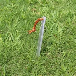 BENOBBY KIDS Zeltheringe,Campingheringe,6 St��ck Zeltheringe Befestigung,Zeltheringe Campingzeltheringe Aluminium Titanheringe V-Form Campingzeltzubeh?r-18cm