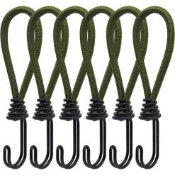 DECKON Gummi-Bungee-Seil Mit Spiralhaken F��r Zelte, Planen, PVC-Banner, Pavillons, Trampoline, Sonnensegel