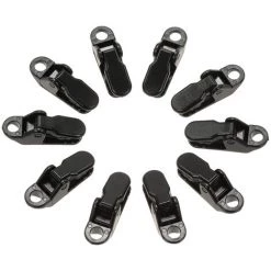 LIFCAUSAL 10 Stück Markisenklemme Tarp Clips Snap Hangers Zelt Camping Survival Tighten Tool