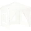 Partyzelt Faltbar Mit Seitenwänden Weiß 2x2 M VidaXL